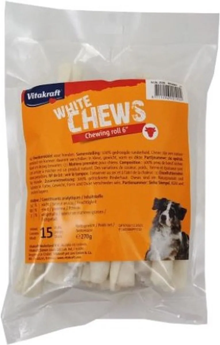 Chewing Roll 6'' - hondensnack - 15 stuks by Vitakraft – product photo