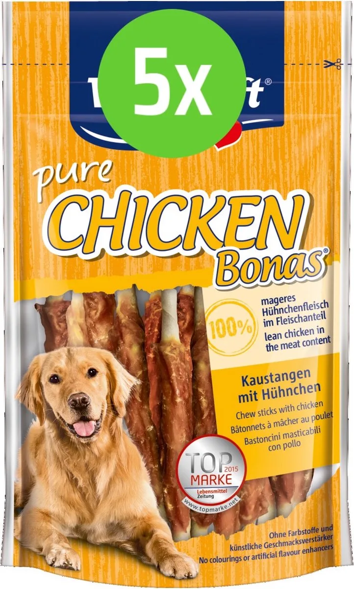 CHICKEN Bonas sticks kippenvlees - hondensnack - 80 gram - 5 Verpakkingen de Vitakraft – photo produit