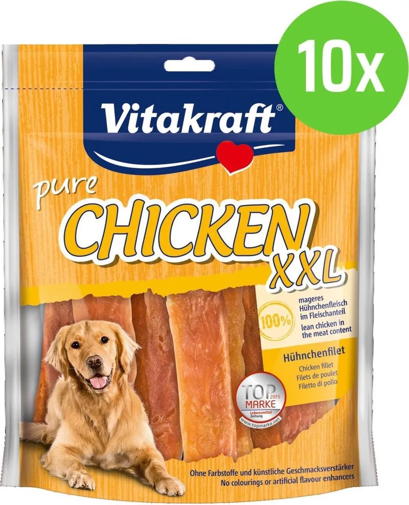 CHICKEN XXL filet kippenvlees - hondensnack - 10 Zakken de Vitakraft – photo produit