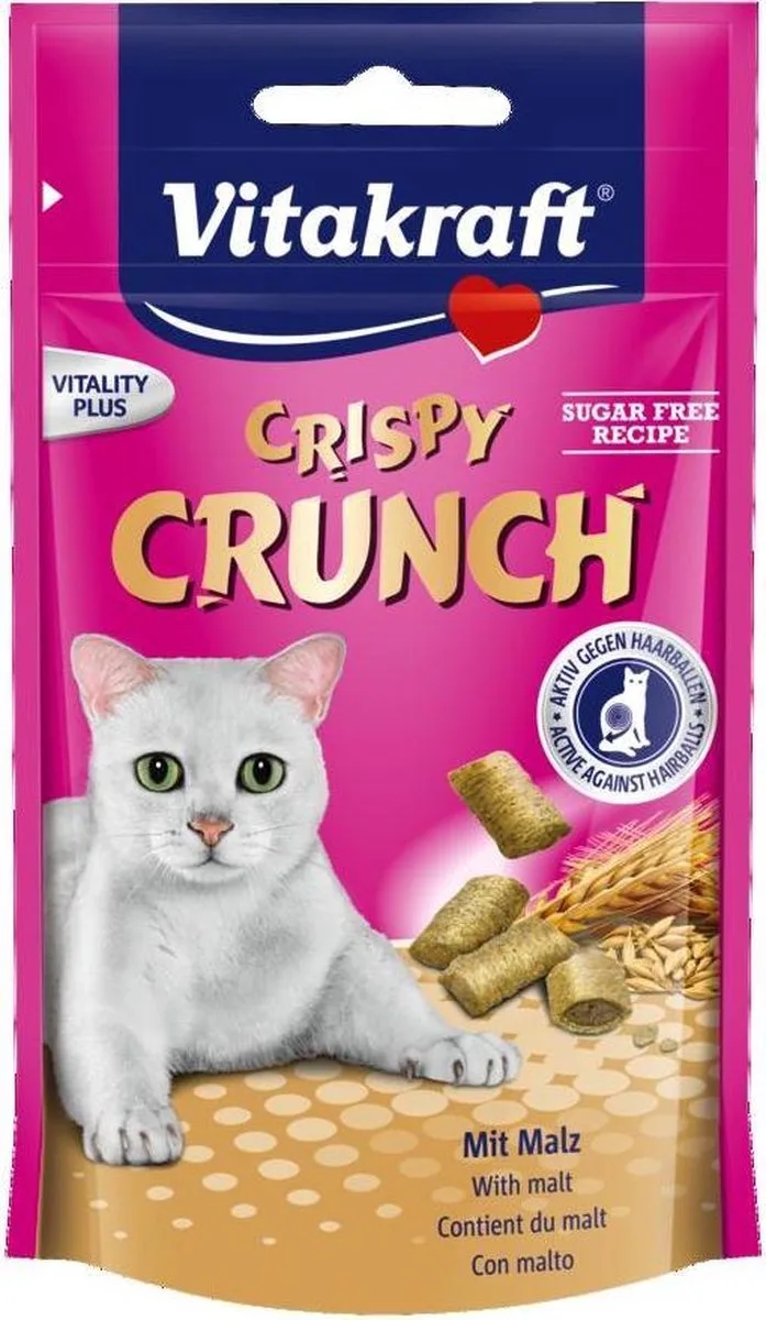 Crispy Crunch - Anti Haarbal - 5 x60g von Vitakraft – Produktfoto