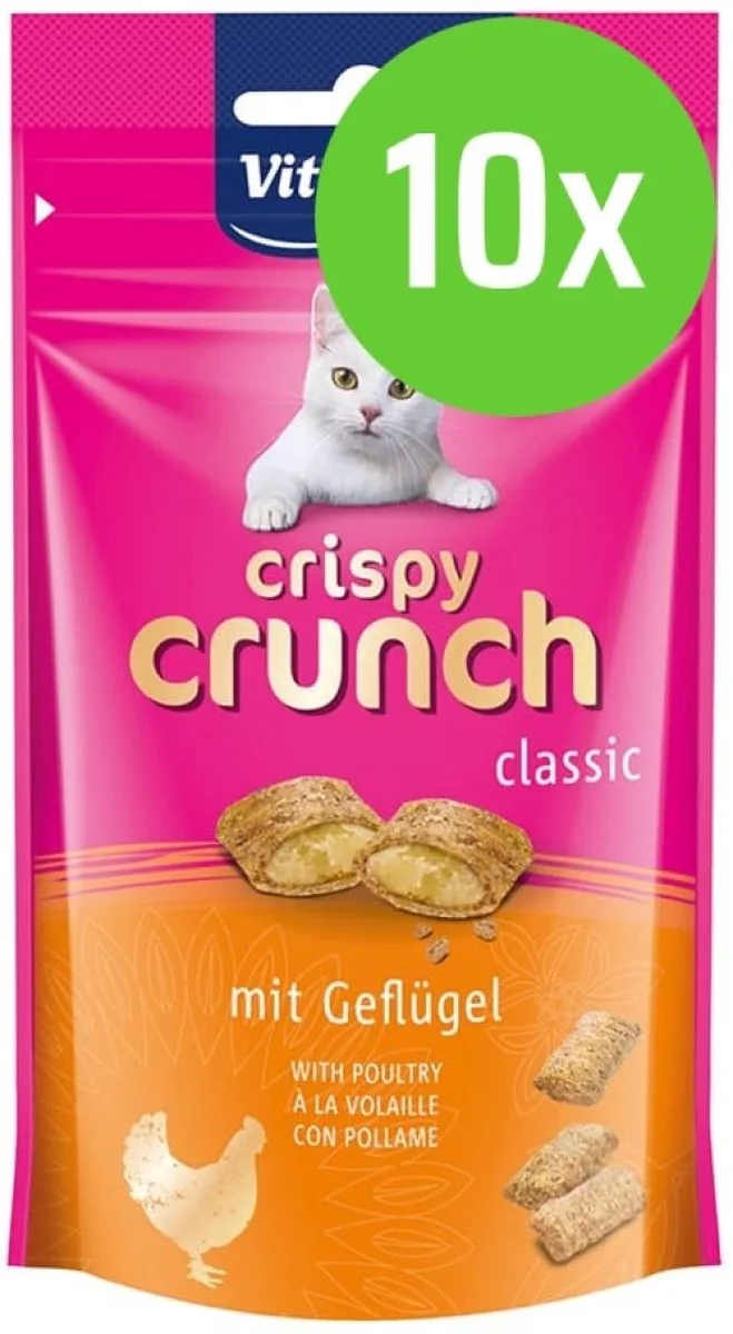 Crispy Crunch - Gevogelte - 10 x 60 g von Vitakraft – Produktfoto