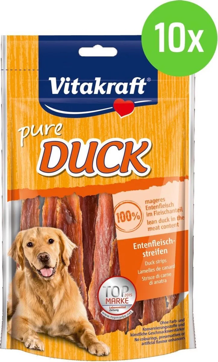 DUCK vleesstrips eend - hondensnack - 10 verpakkingen de Vitakraft – photo produit