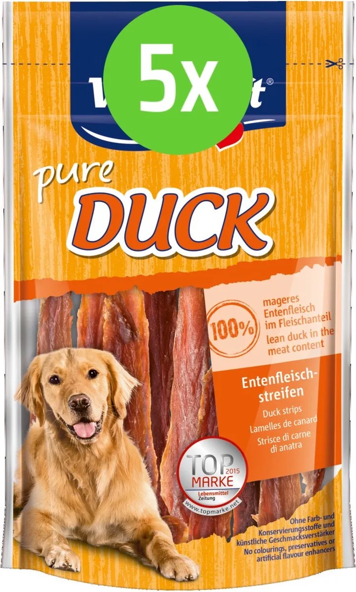 DUCK vleesstrips eend - hondensnack - 80 gram - 5 Verpakkingen von Vitakraft – Produktfoto