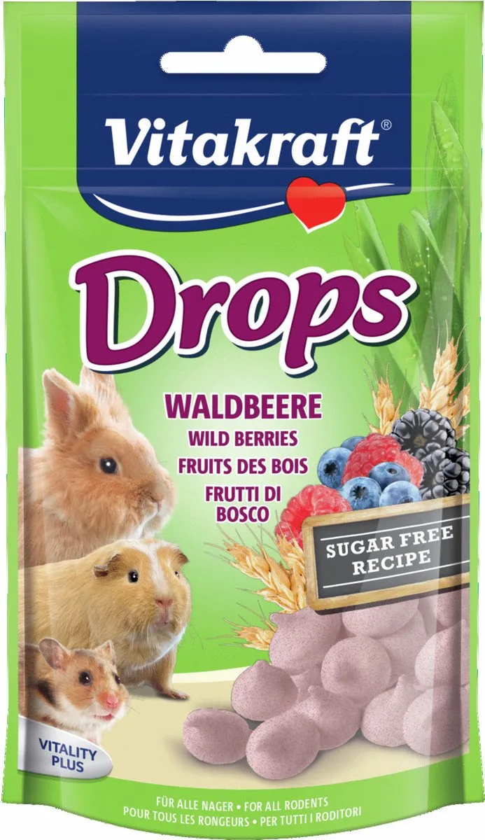 Drops Fruits Forêt Con. Nain Fruits des bois de Vitakraft – photo produit
