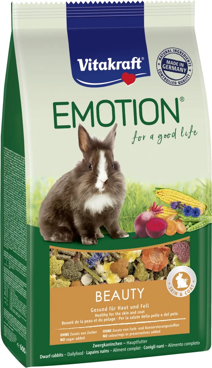 Emotion Beauty Selection Adult Konijn - Konijnenvoer - 1.5 kg von Vitakraft – Produktfoto