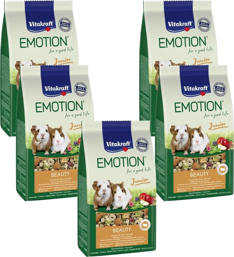 Emotion Beauty Selection Junior Cavia - Caviavoer - 5 x 600 g by Vitakraft – product photo