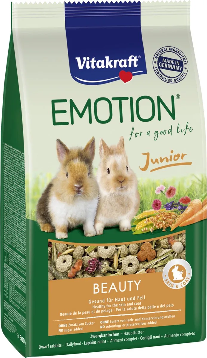 Emotion Beauty Selection Junior Konijn - Konijnenvoer - 600 g de Vitakraft – photo produit