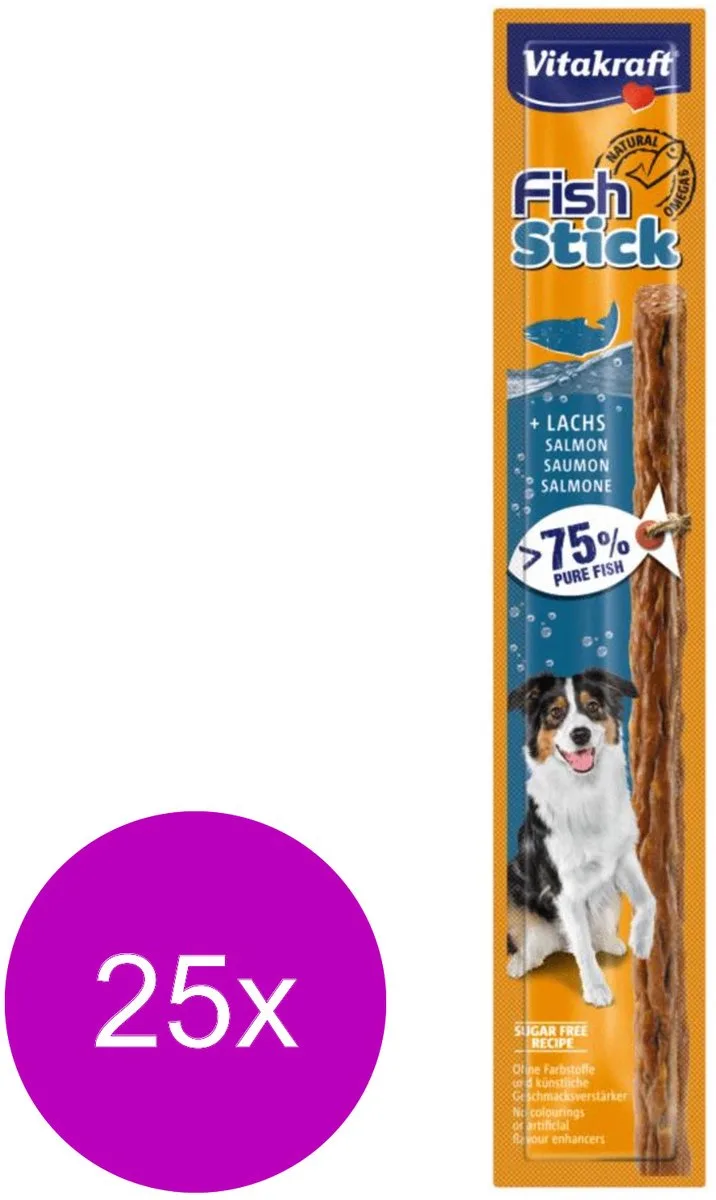 Fish Stick - Hondensnacks - 25 x Zalm 15 g von Vitakraft – Produktfoto