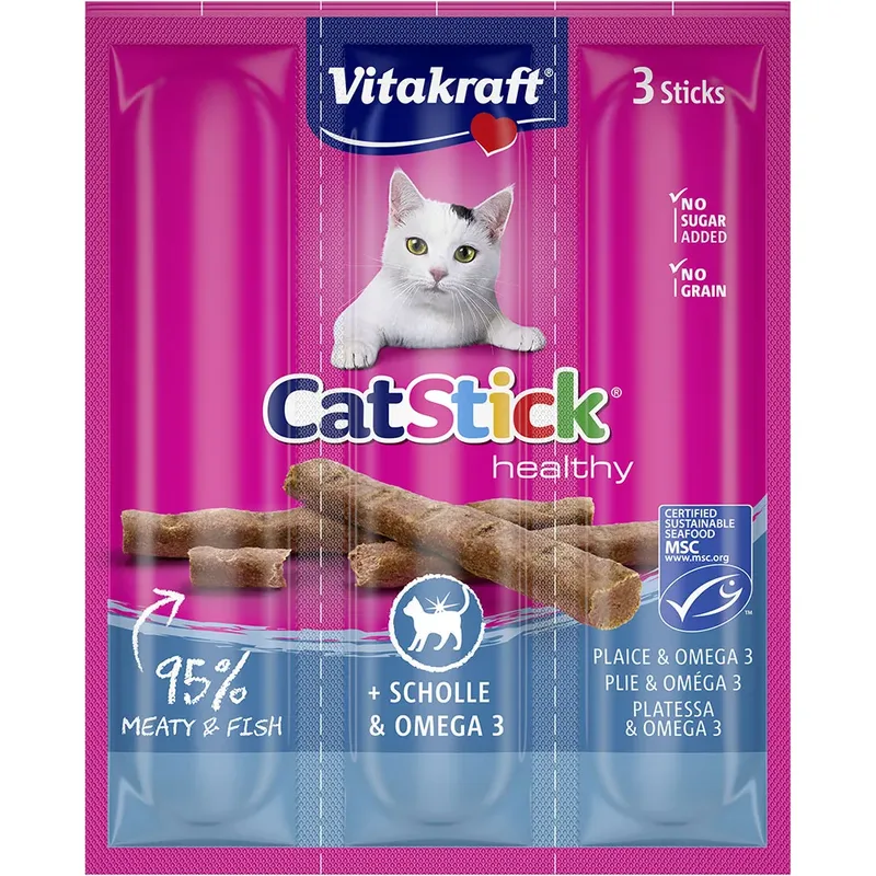 Friandise Pour Chat Catstick Mini With Flounder And Omega-3 by Vitakraft – product photo