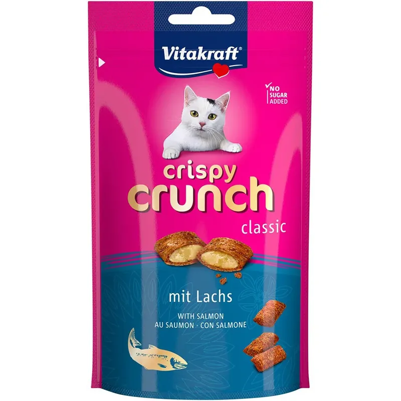 Friandise Pour Chat Crispy Crunch Salmon 60g de Vitakraft – photo produit