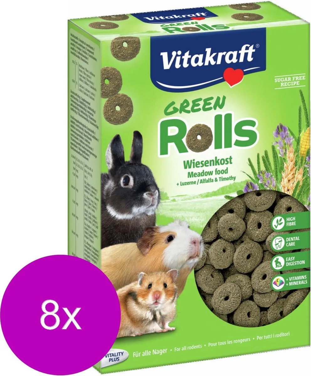 Groen Rollies - Knaagdiersnack - 8 x 300 g von Vitakraft – Produktfoto