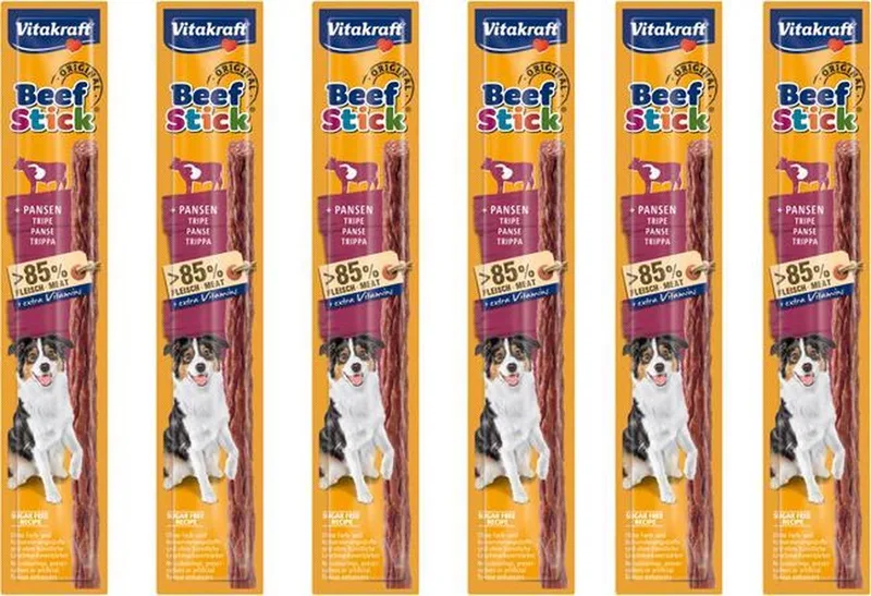 Hondensnacks - beefstick pens - per 6 stuks 12 gram von Vitakraft – Produktfoto