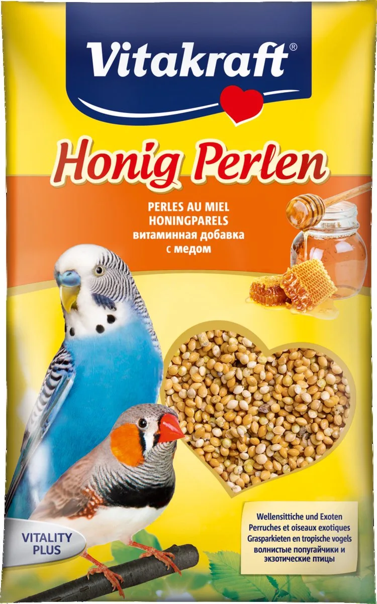 honingparels parkiet en exoot, zakje à 20 gr by Vitakraft – product photo