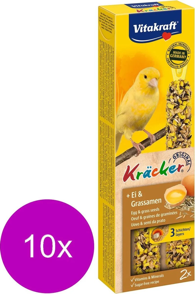 Kanarie Kracker Ei 2 in 1 - 10 stuks fra Vitakraft – produktbillede