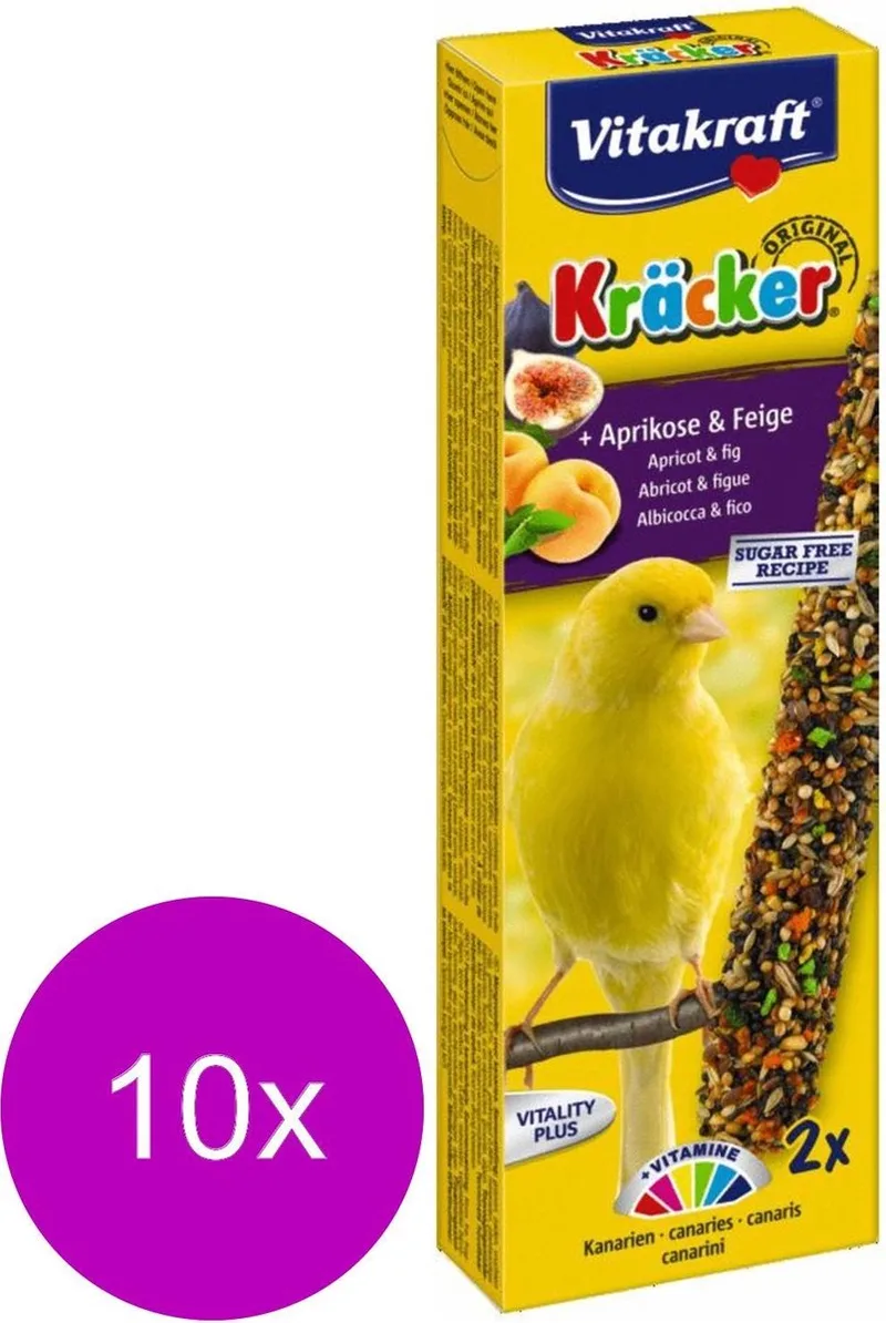 Kanarie Kracker - Fruit - 2 in 1 - 10 Stuks - Vogelvoer by Vitakraft – product photo