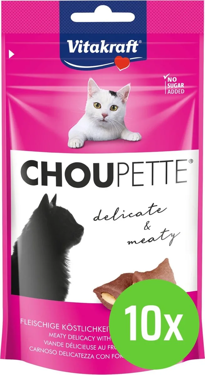 Kattensnack - Choupette Kaas - 10 x 40 g von Vitakraft – Produktfoto