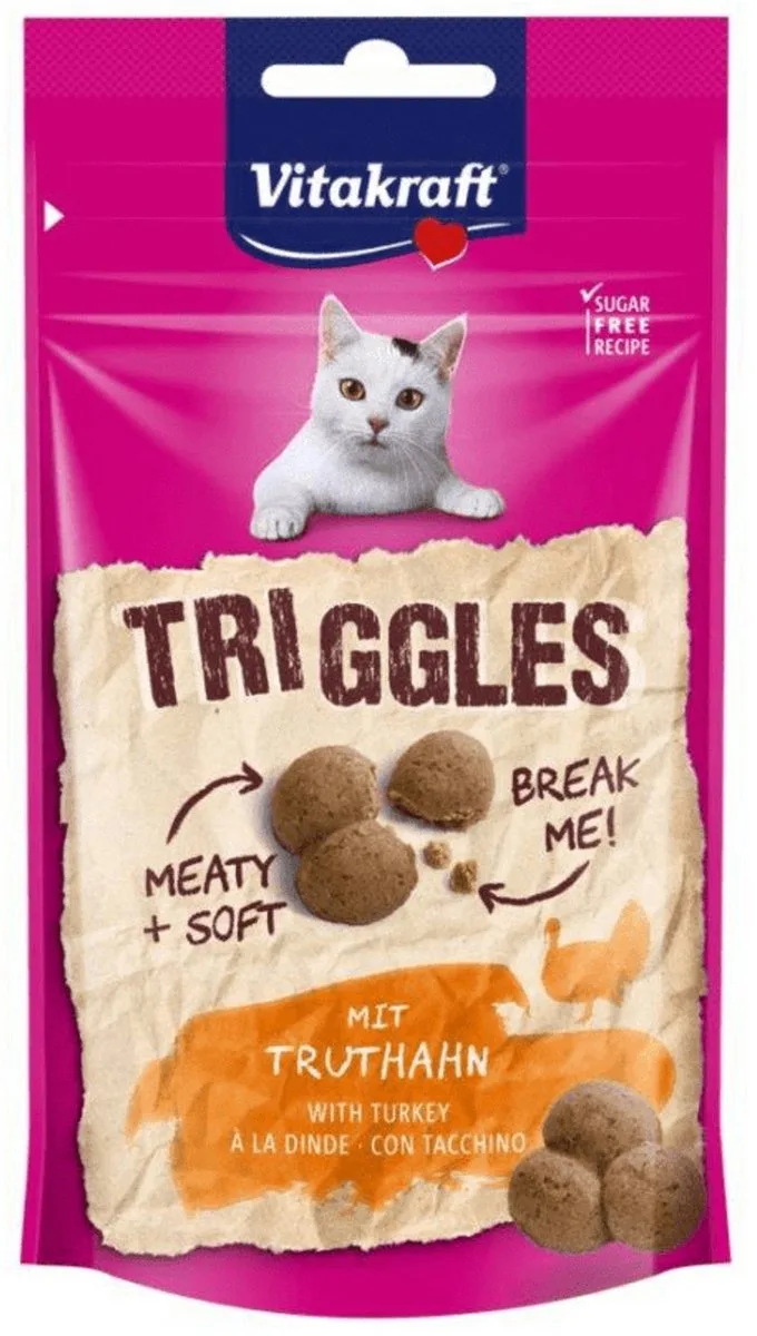 Kattensnack Triggles Kalkoen von Vitakraft – Produktfoto