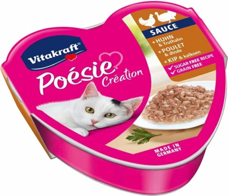Kattenvoer In Saus Kip - Kalkoen 85 gr von Vitakraft – Produktfoto
