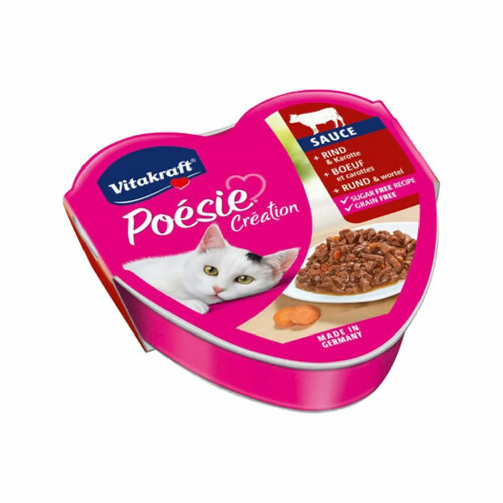 Kattenvoer In Saus Rund - Wortel 85 gr van Vitakraft – productfoto