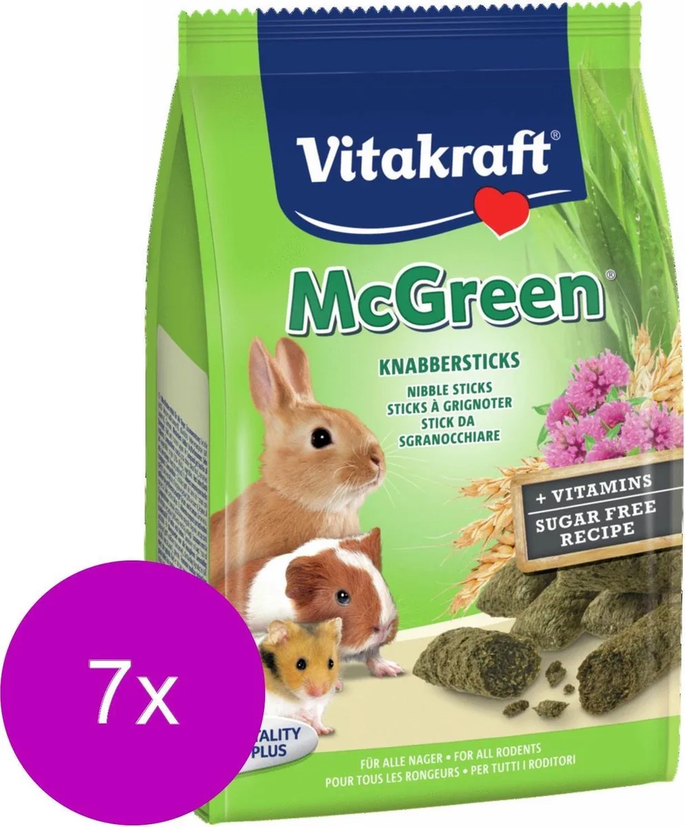 Knaagdier Greenies - Konijnensnack - 7 x 50 g de Vitakraft – photo produit
