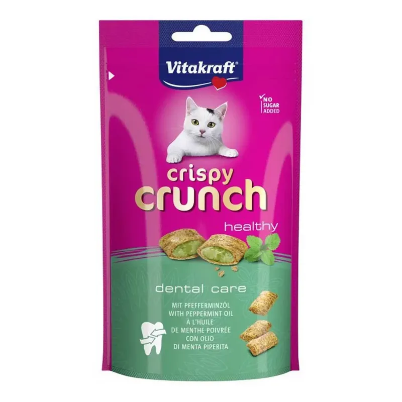 Knapperige Crunch Dental Kattensnack 60g by Vitakraft – product photo