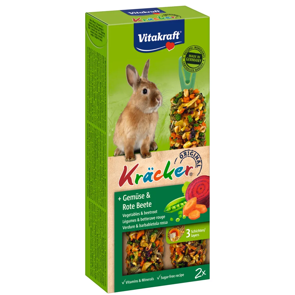Konijn Kracker Groente - Biet 2 stuks van Vitakraft – productfoto
