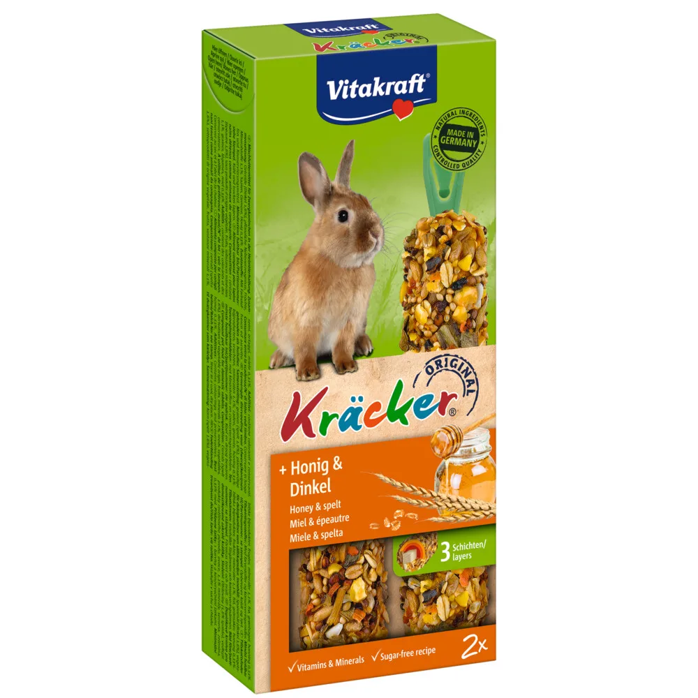 Konijn Kracker Honing - Spelt 2 stuks by Vitakraft – product photo