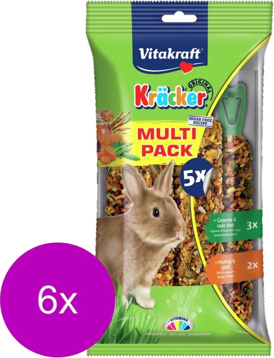 Kräcker Original - Multipack voor Konijnen - 6x 5 stuks by Vitakraft – product photo
