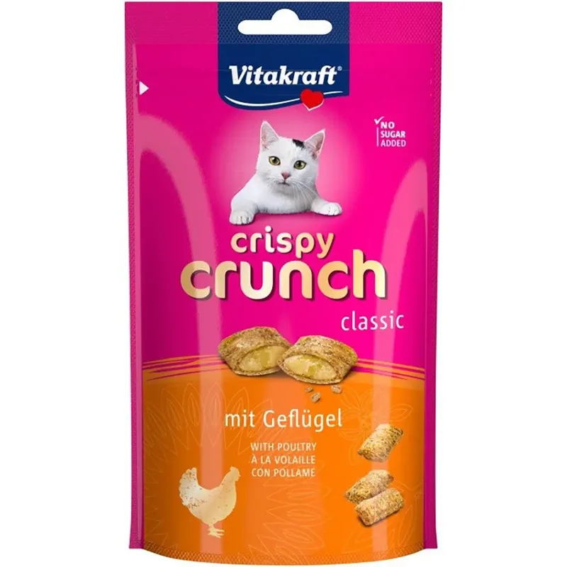 Krokante Crunch Pluimvee Kattensnack 60g by Vitakraft – product photo