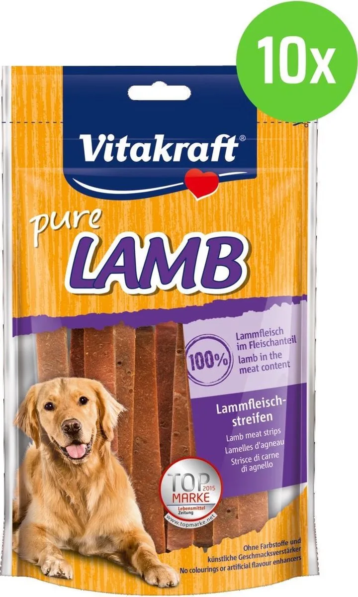 LAMB vleesstrips lam - hondensnack - 10 verpakkingen de Vitakraft – photo produit
