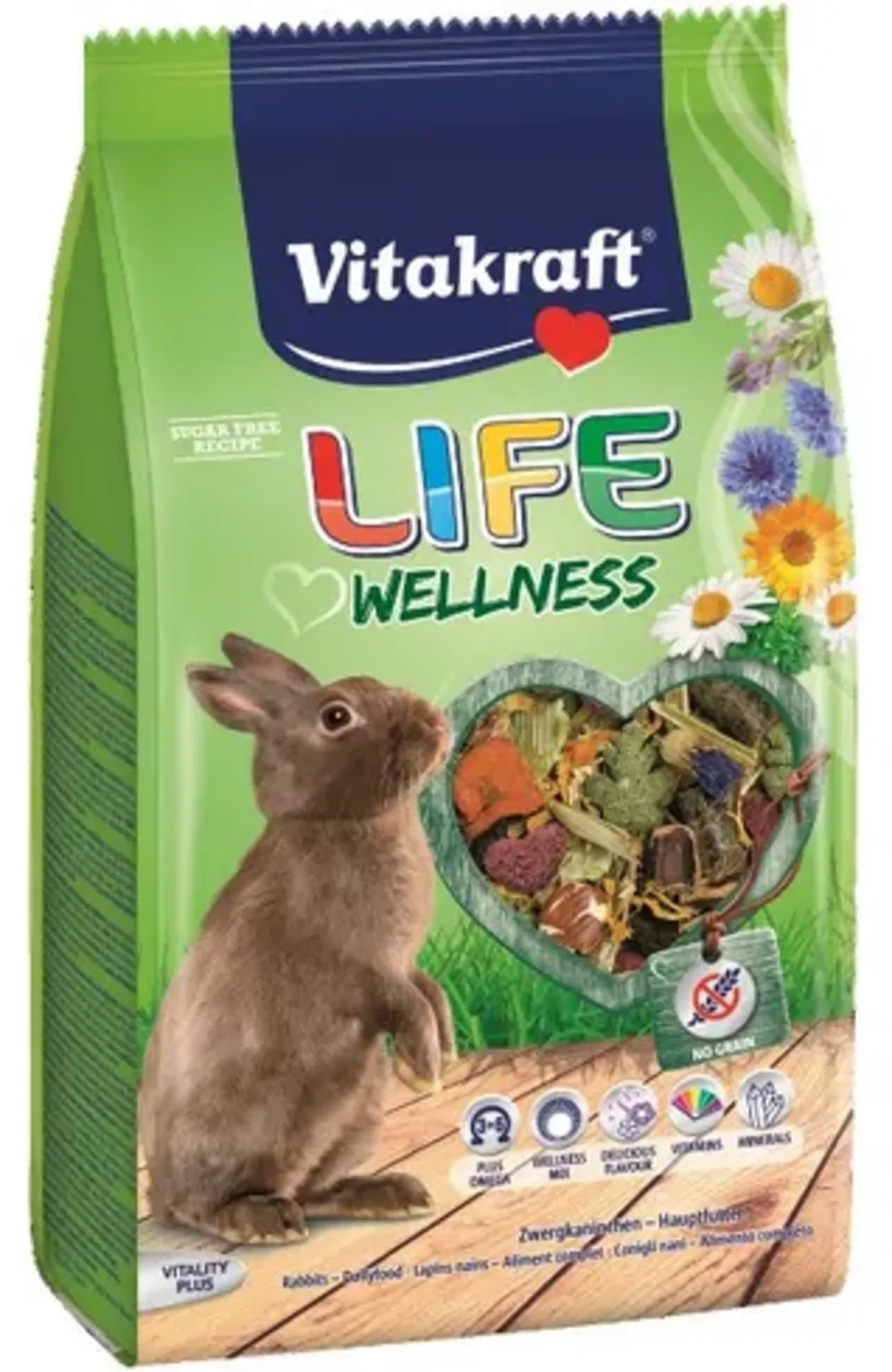 LIFE Wellness Zwergkaninchenfutter - 600 g von Vitakraft – Produktfoto