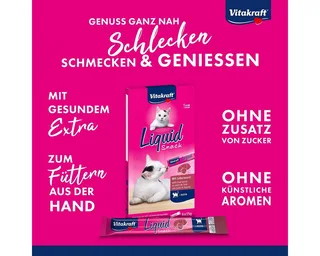 Friandises Liquides Pour Chat Au Foie Avec Biotine 6x15g de Vitakraft – photo produit 4 sur 4