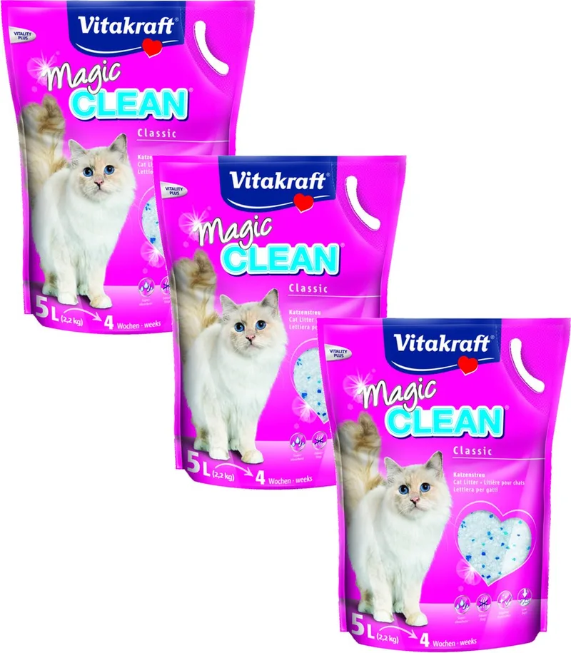 Magic Clean Kattenbakvulling - 3 x 5 l fra Vitakraft – produktbillede