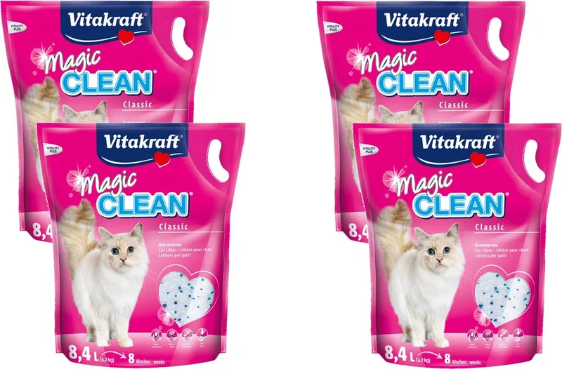 Magic Clean Kattenbakvulling - 4 x 8,4 l by Vitakraft – product photo
