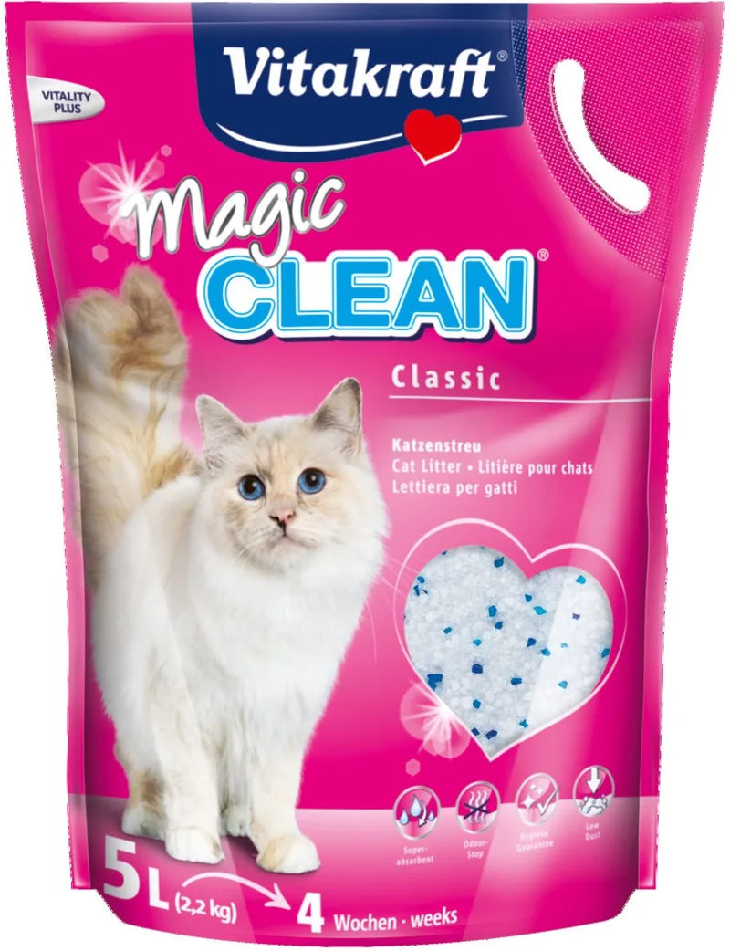 Magic Clean kattenbakvulling - 5 L - 6 stuks de Vitakraft – photo produit