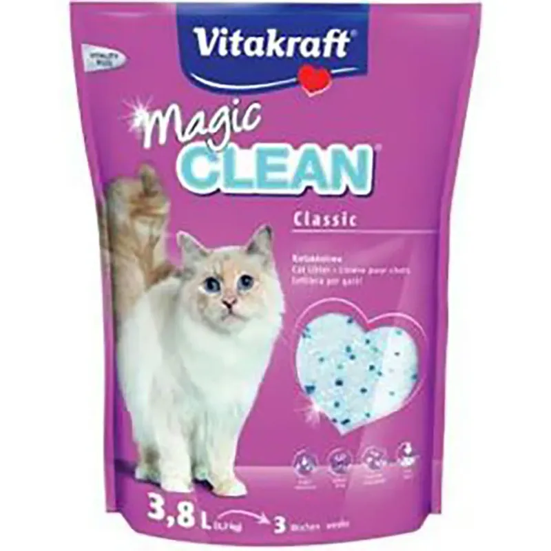 Magic Clean Silice 3.8l1.7kg Kattenbakvulling 8 Eenheden by Vitakraft – product photo