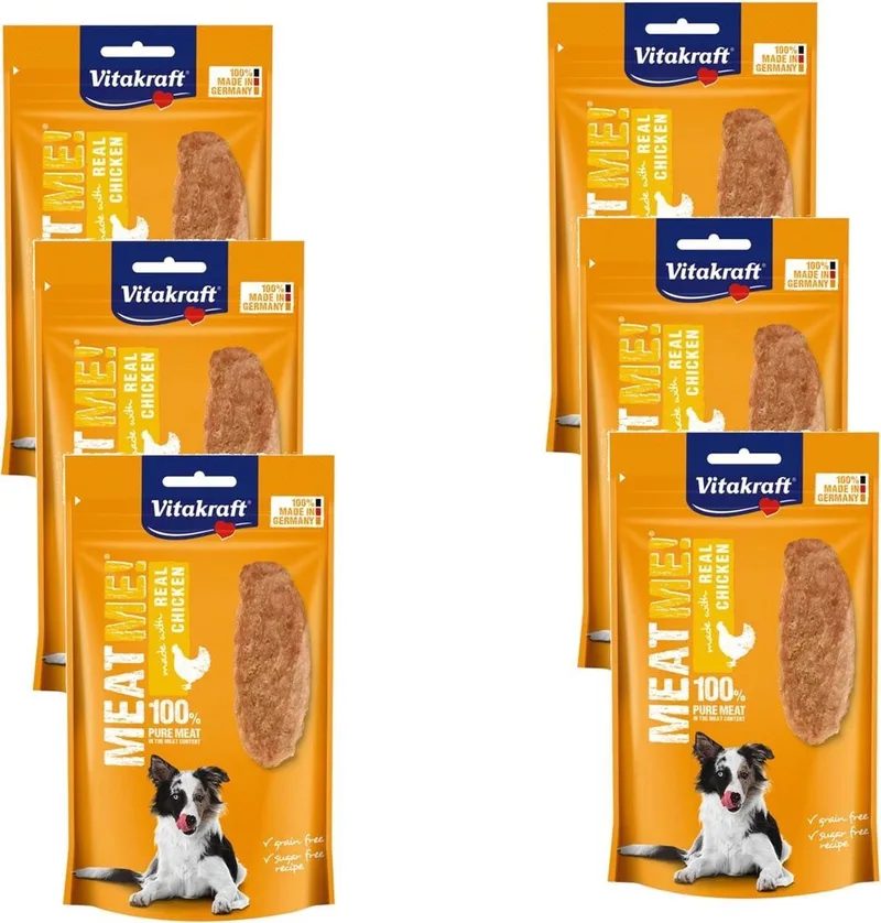 Meat Me! 60 g - Hondensnacks - 6 x Kip by Vitakraft – product photo