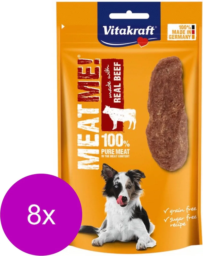 Meat Me! 60 g - Hondensnacks - 8 x Rund by Vitakraft – product photo