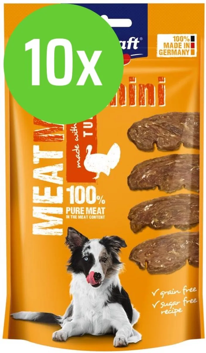 MEAT ME! Kalkoen Mini - hondensnack - 60 gram - 10 verpakkingen by Vitakraft – product photo