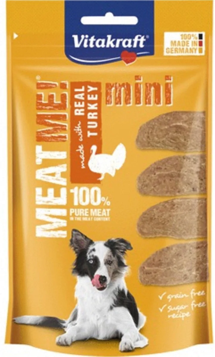 Meat Me Mini Kalkoen - Hondensnack - 60gr von Vitakraft – Produktfoto