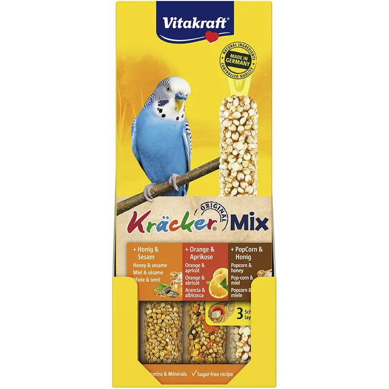 Meng Honing/sinaasappel/popcorn Voor Parkietenvoer by Vitakraft – product photo 1 of 2