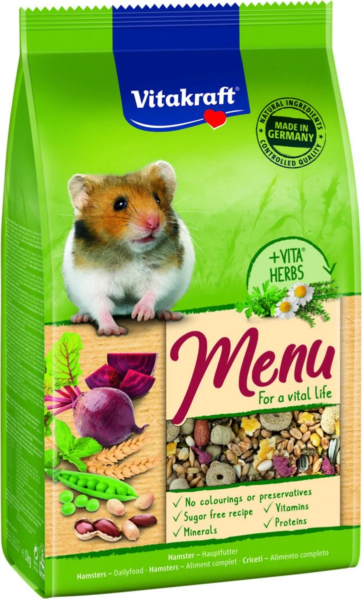 Menu Vital Hamster - Hamstervoer – 1kg de Vitakraft – photo produit