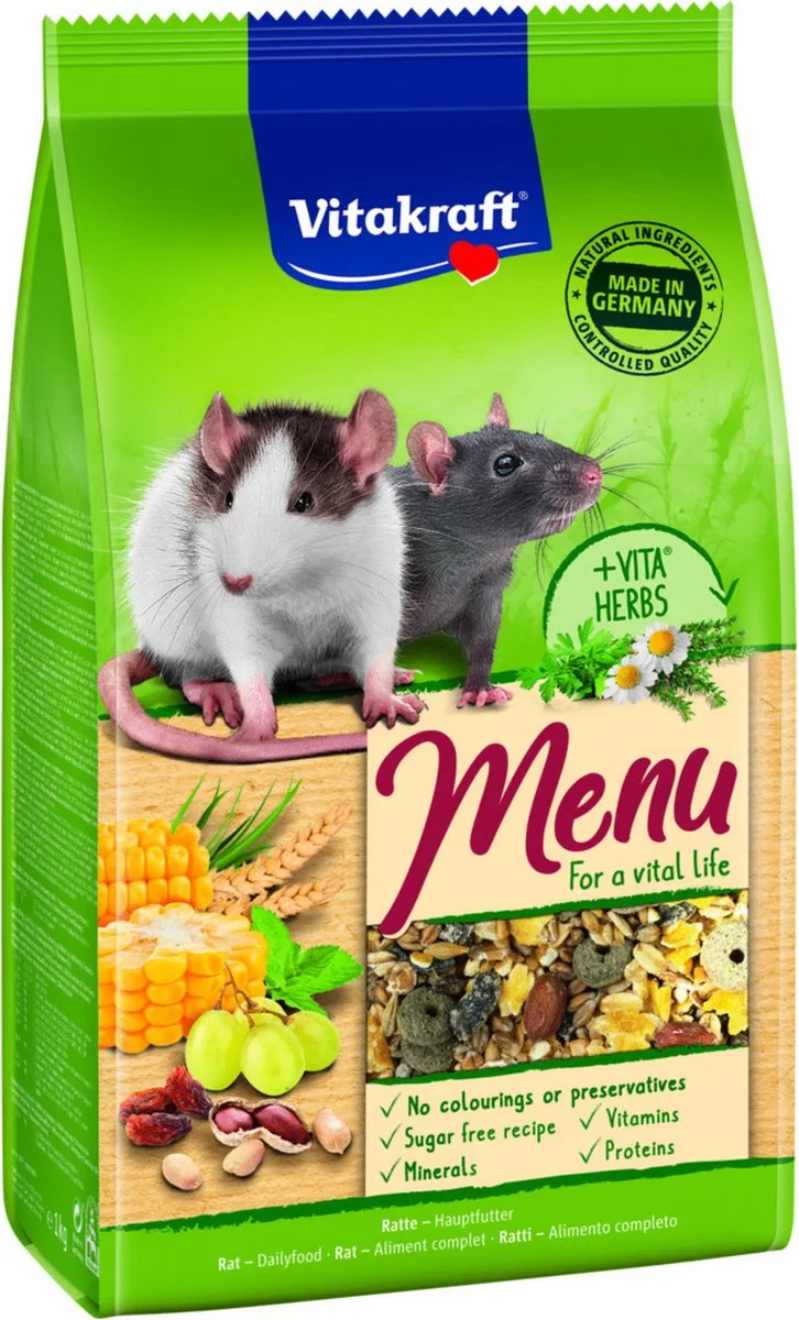 Menu Vital Ratten - Rattenvoer - 1 kg von Vitakraft – Produktfoto