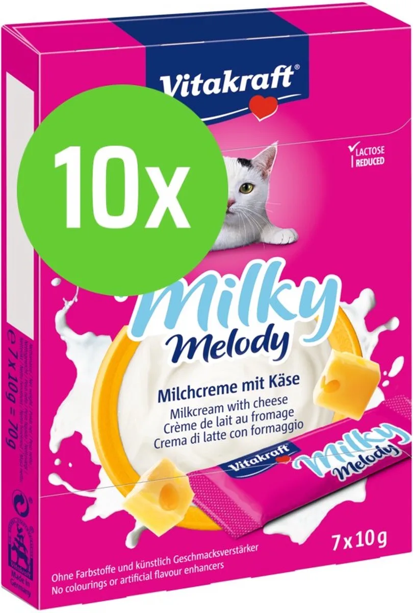 Milky Melody pure - 10 x 4 st - 70 g van Vitakraft – productfoto