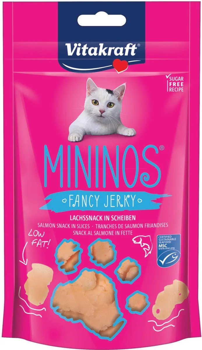 Mininos Fancy Jerky - Zalm - Kattensnack - 40 g by Vitakraft – product photo