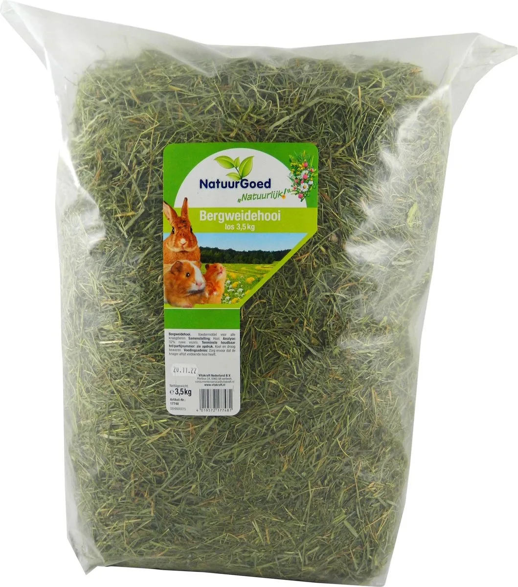Natuurgoed bergweidehooi - 3.5kg fra Vitakraft – produktbillede