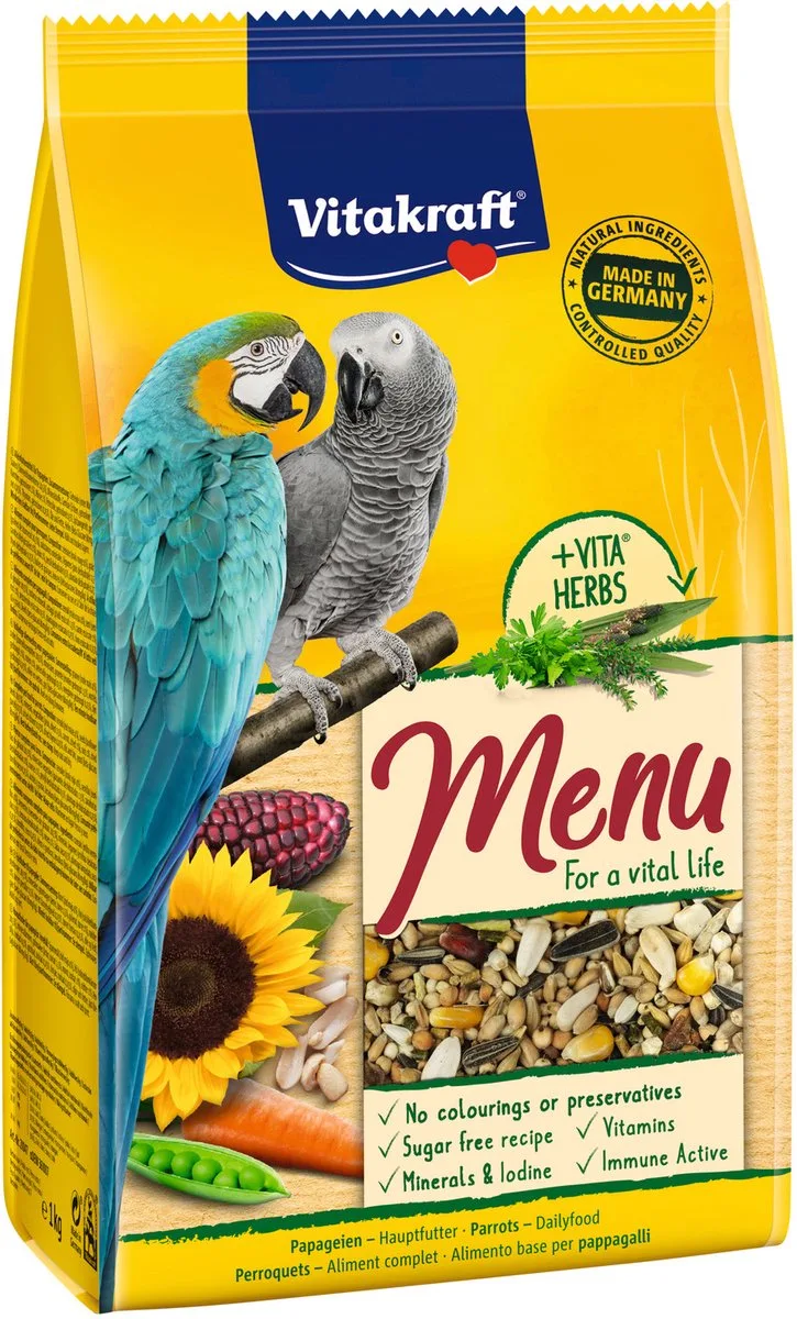 Papegaaivoer Menu - 1 Kg - Papegaaienvoer fra Vitakraft – produktbillede