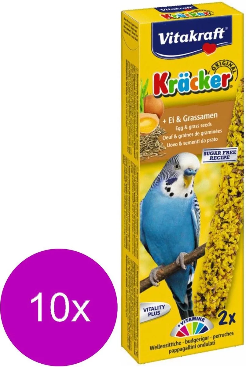 Parkiet Kracker Ei 2 in 1 - 10 stuks van Vitakraft – productfoto