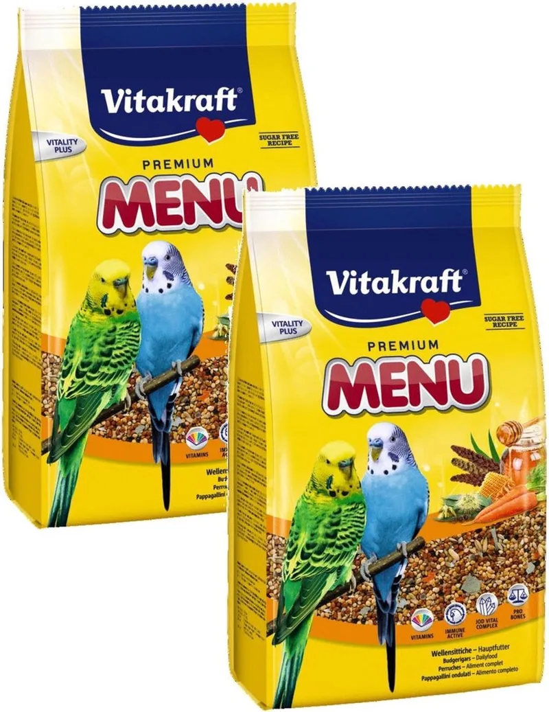 Parkieten Premium Menu - Vogelvoer - 2 x 1 kg de Vitakraft – photo produit