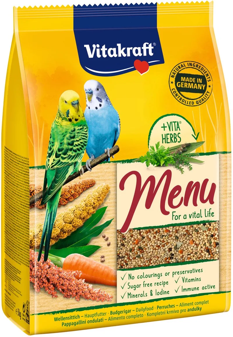 Parkieten Premium Menu - Vogelvoer - 3 kg by Vitakraft – product photo